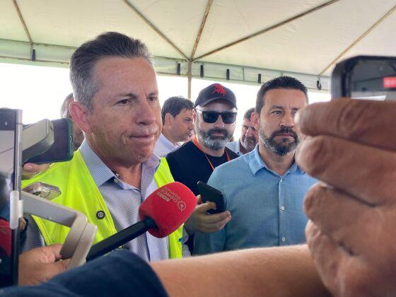 Mauro em evento de lançamento dos 100 primeiros quilômetros da BR-163