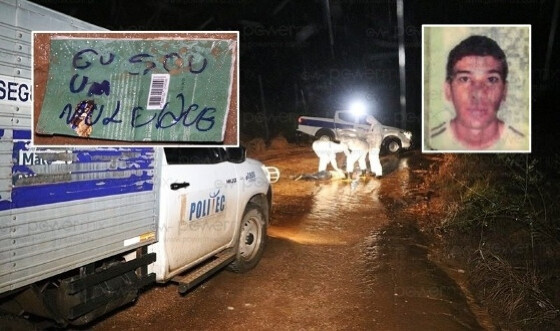 O corpo foi encontrado por um caminhoneiro que passava pelo local