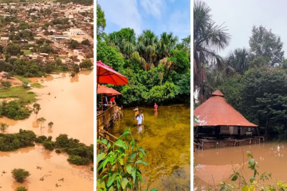 A área é um dos principais pontos turísticos da cidade e está localizado no Rio Estivado, no distrito de Bom Jardim.