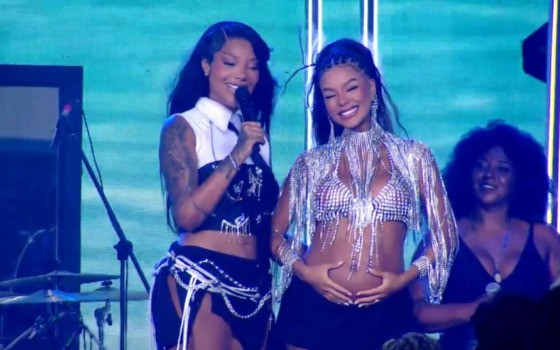 Ludmilla e Brunna revelam o nome da primeira filha