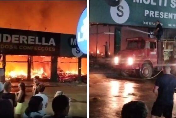 Lojas foram incendiadas após comerciantes se recusarem a pagar taxa