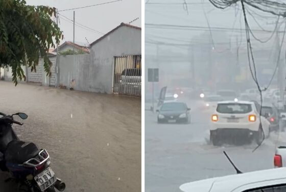 Chuva causou transtornos aos moradores de Cuiabá e Várzea Grande.