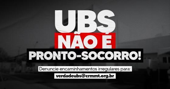 As denúncias podem ser encaminhadas pelo e-mail verdadeubs@crmmt.org.br.