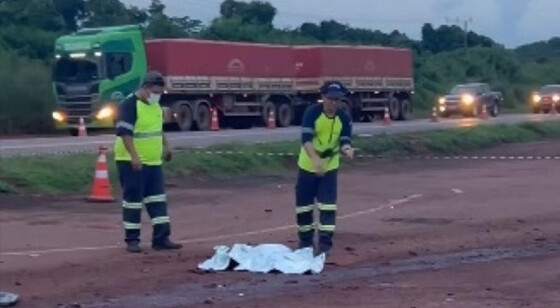 O acidente aconteceu no final da tarde deste domingo, em Sinop