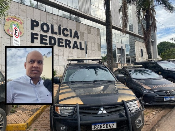 O secretário de VG foi preso e levado à sede da Polícia Federal em Cuiabá.