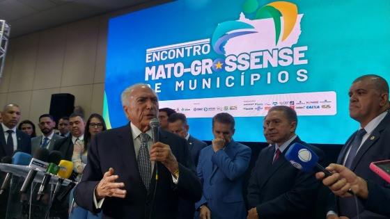 Temer participou do Encontro Mato-grossense de Municípios realizado em Cuiabá