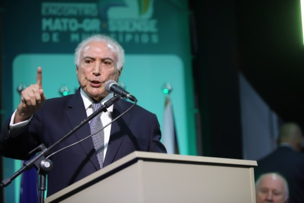 Em visita a Cuiabá, Temer defende atuação de Moraes: 
