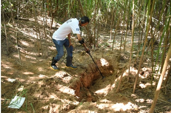  Os corpos das vítimas foram encontrados em uma área de mata nas proximidades do Rio Vermelho.