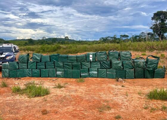 Maior apreensão do ano ocorreu em Juruena, com 1,5 tonelada de cocaína apreendida