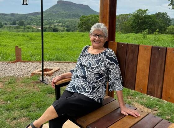 Dona Lindaura estava internada na UTI de um hospital de Cuiabá desde dezembro do ano passado, quando sofreu um AVC.