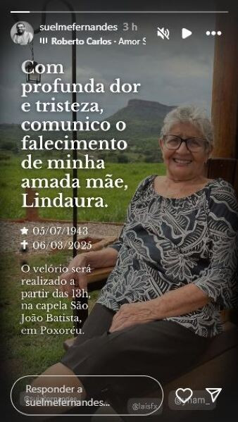 Morte da mãe do presidente da Empaer-MT