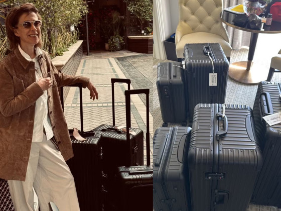 As malas da grife alemã Rimowa variam de preço conforme modelo e tamanho, mas as escolhidas por Fernanda podem ser adquiridas por R$ 6,9 mil a R$ 13,7 mil. 