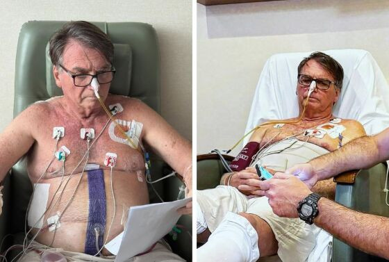 Ex-presidente segue hospitalizado em Brasília.