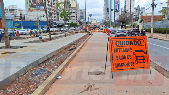 Obras na Av do CPA  têm prazo para entrega previsto para este sábado.