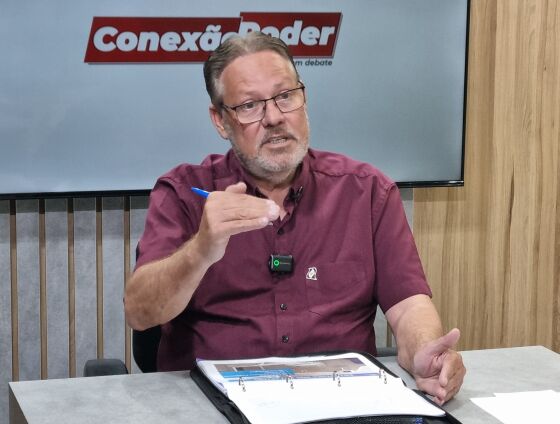 Ex-secretário de Saúde de MT, Gilberto Figueiredo, durante entrevista ao programa Conexão Poder.