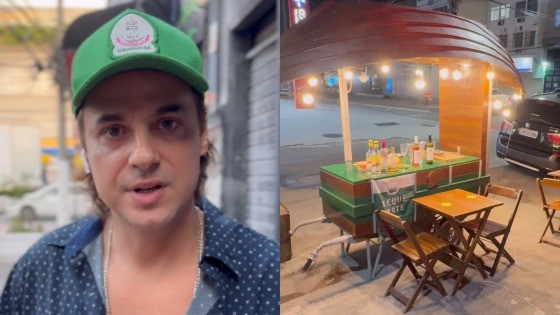 Daniel Erthal teve o seu carrinho de bebidas roubado no Rio de Janeiro