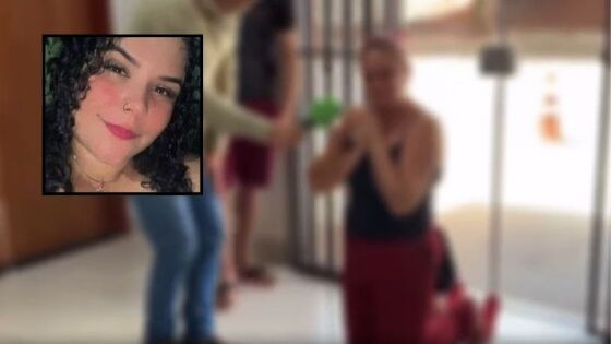 Vitória foi assassinada a facadas na frente dos filhos.