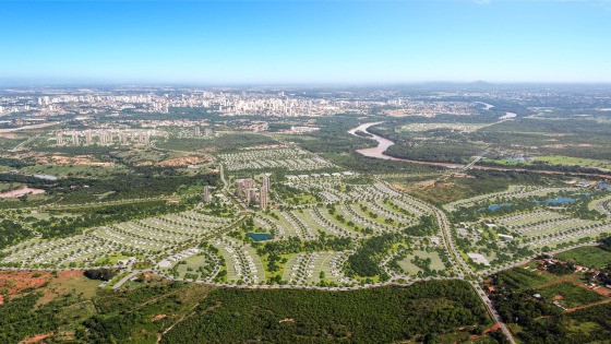 Com o conceito de smart city (cidade inteligente), o Vinhedos Oliveiras é um projeto da incorporadora Abitte Urbanismo e integra tecnologias inovadoras.