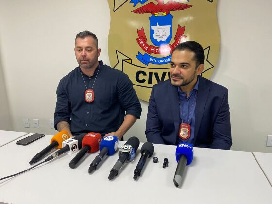 Os delegados Bruno Abreu e Caio Fernando da DHPP conduzem as investigações do assassinato de Renato Nery