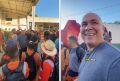 Abílio aposta corrida com garis e chega em 2º