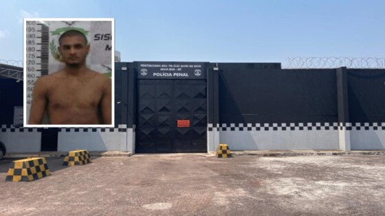 David Feitosa de Lima fugiu da penitenciária na segunda-feira (19)