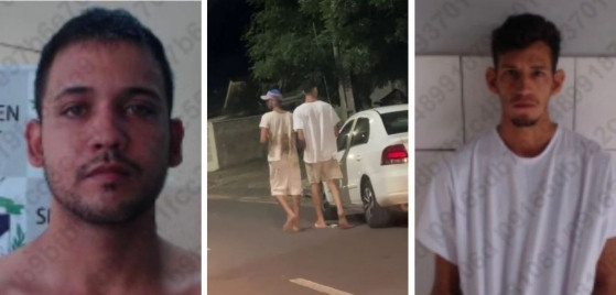 Os presos capturados foram José Cleiton Melo da Silva e Antônio Augusto de Moraes Araújo