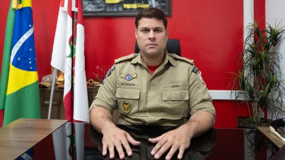 O comandante geral do Corpo de Bombeiros de Mato Grosso, coronel Gledson Vieira.