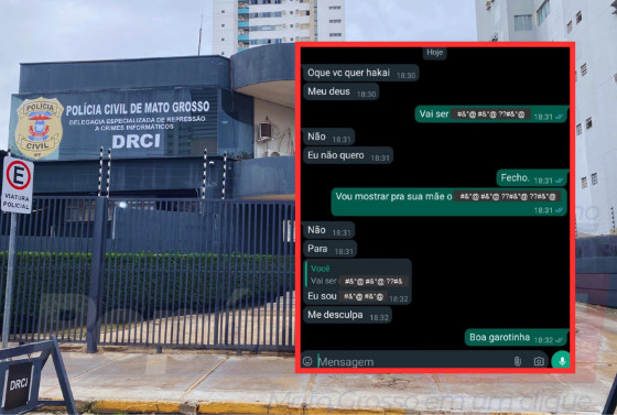 Prints de conversas interceptadas pela Polícia Civil mostram a atuação do menor de 15 anos