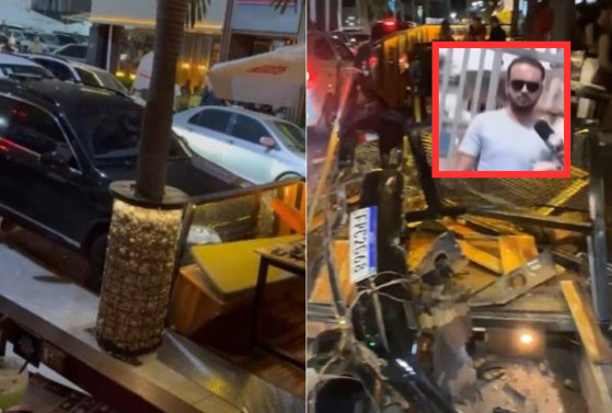 Marllon usou o carro que conduzia, um Touareg, para destruir o deck do Restaurante Haru.