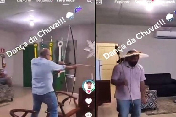 A cena foi postada nas redes sociais e gerou revolta na população indígena.