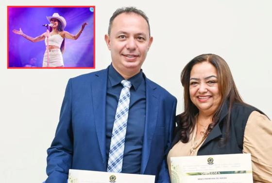 Prefeita Iraci Ferreira de Souza e vice-prefeito Lenildo Augusto da Silva foram reeleitos no ano passado.