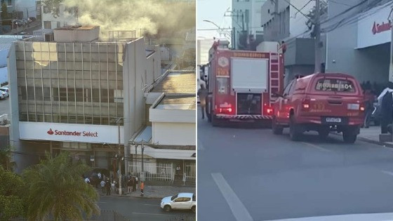 A situação assustou funcionários e clientes e o prédio foi evacuado.