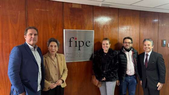 Moretti e Tião se reuniram com representantes da Fipe, em São Paulo