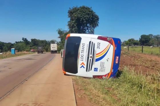 Acidente ocorreu nesta quinta-feira (12), no km 279 da BR-364, em Jaciara