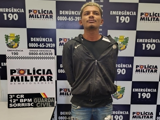 Após o crime, ele fugiu de motocicleta para a cidade de Sorriso e depois foi capturado.
