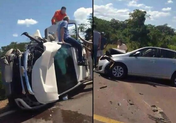 Acidente aconteceu na manhã desse domingo (22)