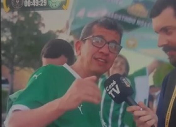 O promotor de Justiça, Allan Sidney do Ó Souza, é torcedor do Palmeiras
