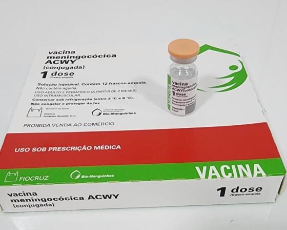 A SES já distribuiu 52.013 doses da vacina meningocócica ACWY e 72.379 da meningocócica tipo C aos municípios neste ano