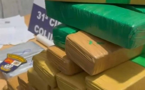 A droga foi apreendida em uma "boca de fumo", em Colíder
