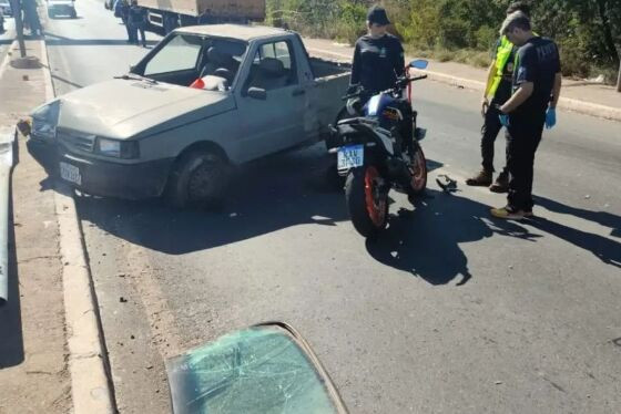 Acidente aconteceu na manhã deste sábado (12), na ponte Sérgio Motta