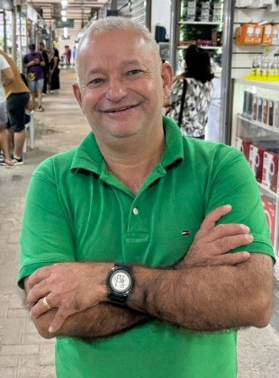Misael Galvão, camelô e presidente do Shopping Popular.