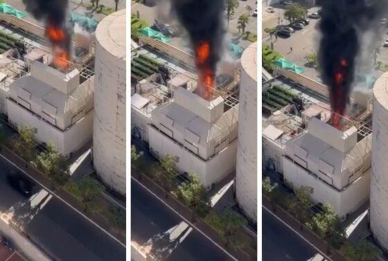 Incêndio atingiu prédio anexo ao Pantanal Shopping nesta sexta (18).