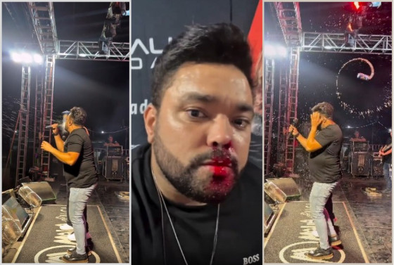 O cantor Rick Rocha, vocalista da banda de forró Malla 100 Alça