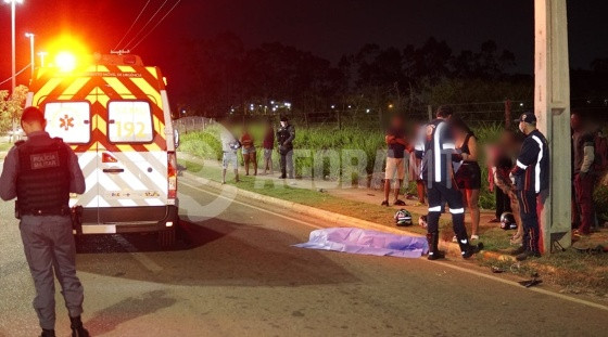 O acidente foi registrado por volta das 19h30, nas proximidades do bairro Alfredo de Castro.
