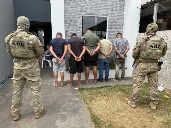 Seis dos bandidos foram presos em Brasnorte