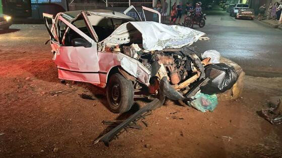 O Uno foi completamente destruido.