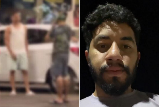 Allan pediu para que o psicólogo saísse do carro, mas ele se recusou e negou que tinha feito algo.