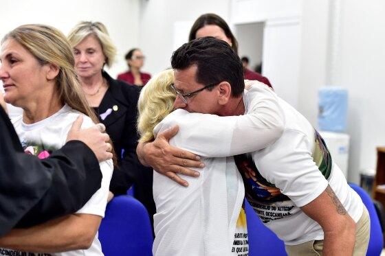 Regivaldo Cardoso acompanhou julgamento ao lado de familiares.