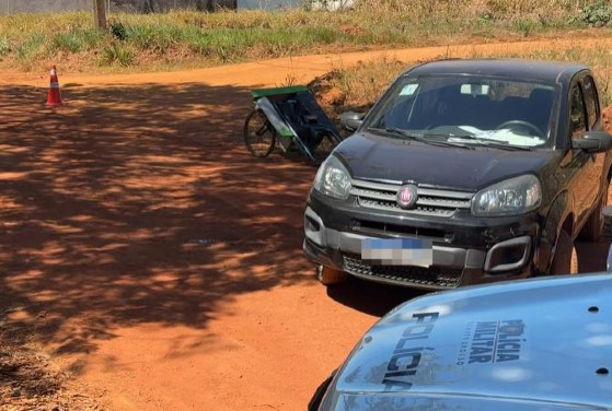 Fiat Uno atropelou e matou homem.