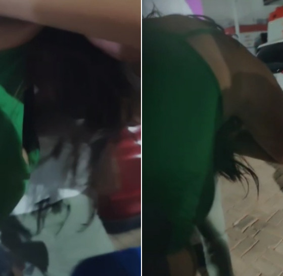 A vítima estava com o braço quebrado; bebê passa bem